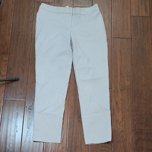 White House Black Market Silvery Grey Slim Ankle Pants size 6